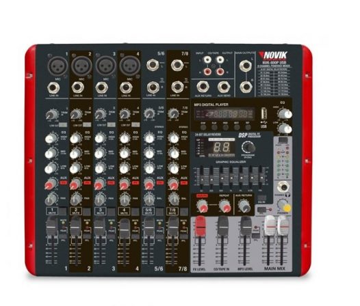 Consola amplificada Novik 300W 8 canales | Precio Guatemala - Kemik  Guatemala - Compra en línea fácil
