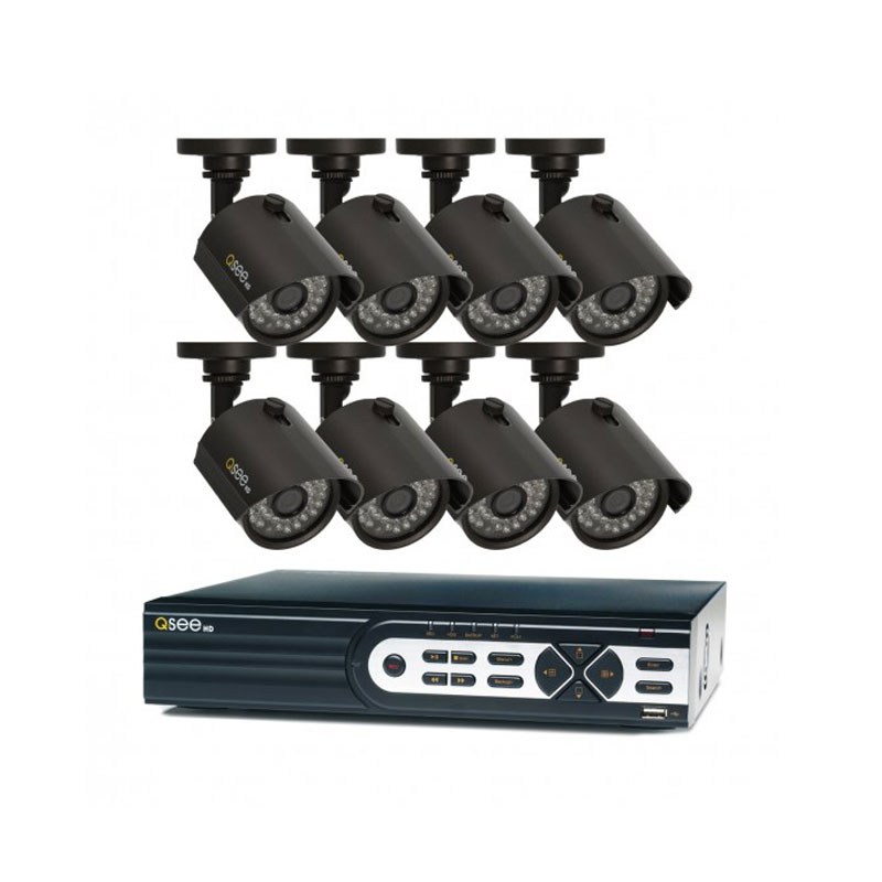 Kit DVR Qsee 16 Ch Con 8 Camaras X 720P Precio Guatemala