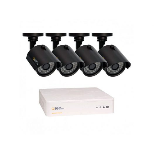 Kit de DVR QSEE 4 Canales y 4 Cámaras Precio Guatemala Kemik