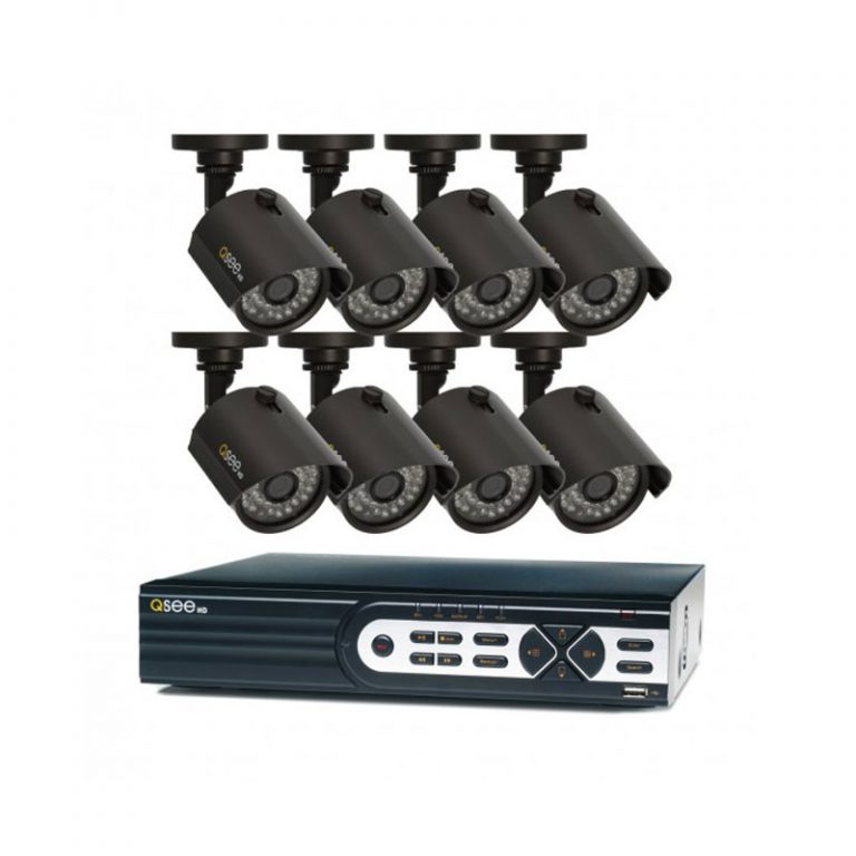 Kit de DVR QSEE de 16 Canales con 8 Cámaras Precio Guatemala Kemik