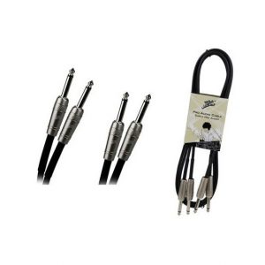 Cable Zebra 2x1/4 a 2x1/4 stereo 6' calibre 24 thumbnail