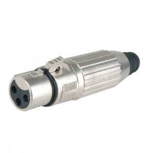Conector  XLR Hembra Metalico marca Nippon America thumbnail