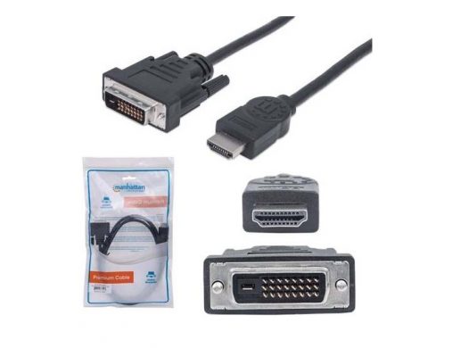 Manhattan Cable HDMI a DVI-D 24+1, 1.8m  Precio Guatemala - Kemik  Guatemala - Compra en línea fácil