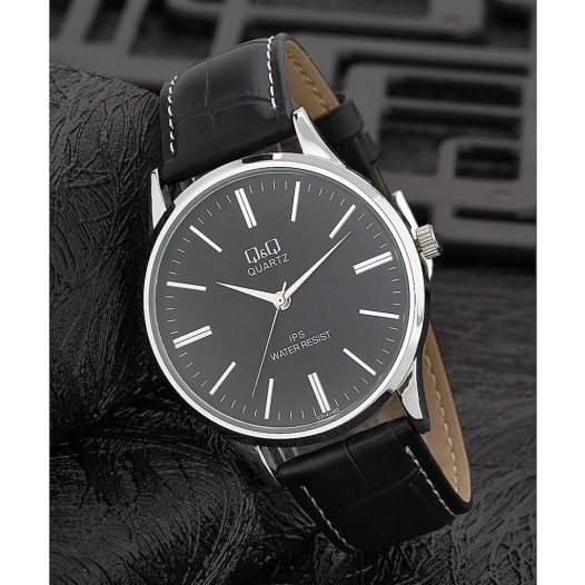 Reloj Q&Q C214J332Y elegante correa cuero azul