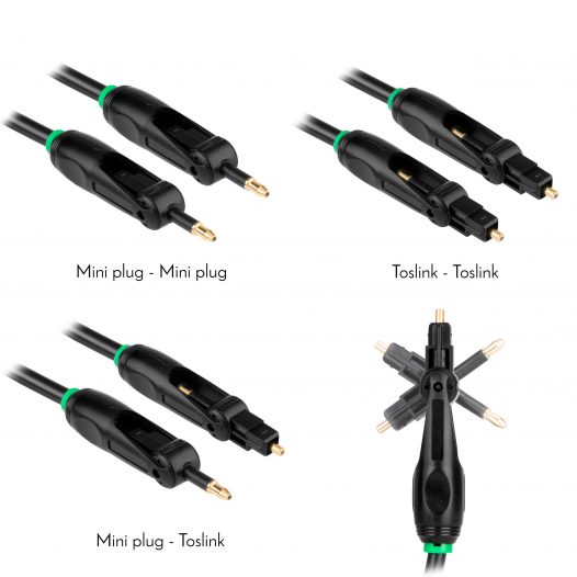 Cable Optico Audio Digital Fibra Toslink Plug A Plug 2metros