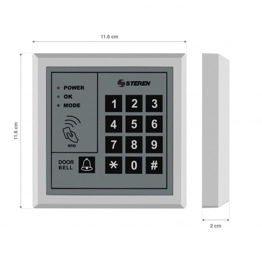 Control de acceso RFID y teclado numérico