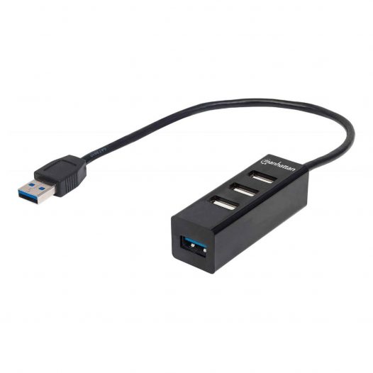 Manhattan Adaptador de USB-A a USB-C Negro  Precio Guatemala - Kemik  Guatemala - Compra en línea fácil