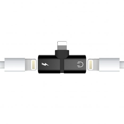 Paquete de 2 Adaptador de auriculares Apple Lightning Jack 2 en 1 Lightning  a 0138in Aux Audio Dongle Accesorios para auriculares Compatible con – Yaxa  Guatemala