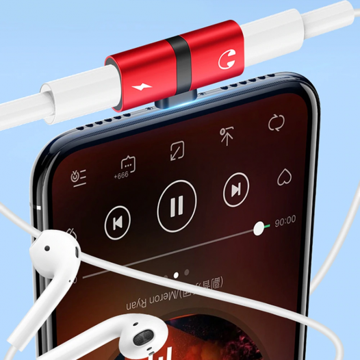 Paquete de 2 Adaptador de auriculares Apple Lightning Jack 2 en 1 Lightning  a 0138in Aux Audio Dongle Accesorios para auriculares Compatible con – Yaxa  Guatemala