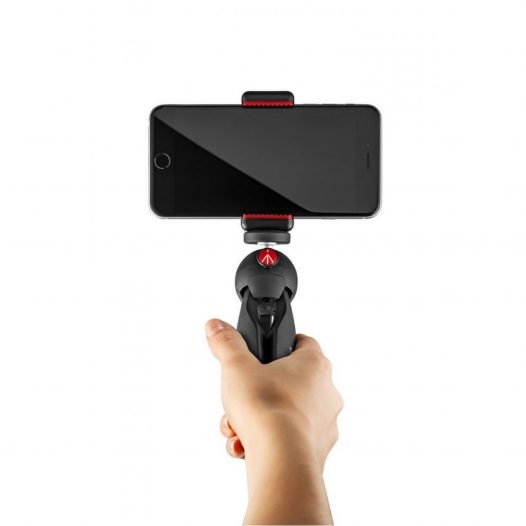 Tripode Manfrotto MKCOMPACTACN-BK con base para celular – La