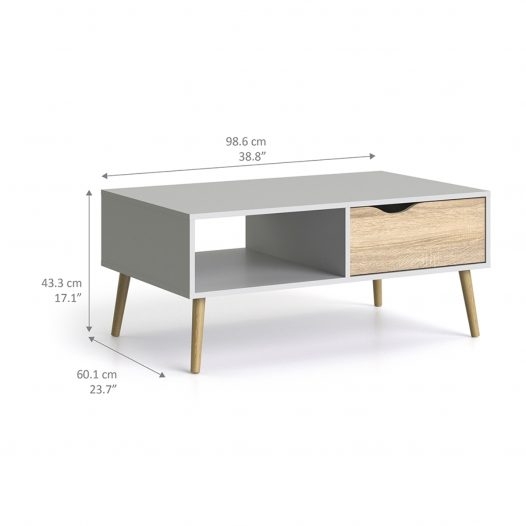 Mesa Plegable Rectangular 77.5X50Cm Blanca - Altura Ajustable