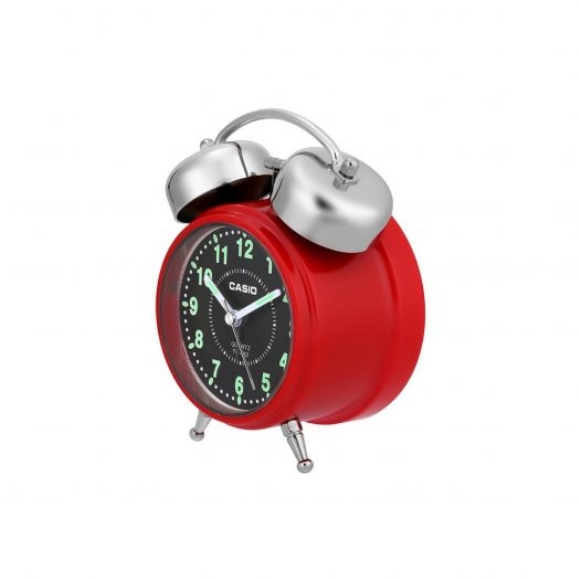 Venta Internacional - Reloj Despertador Casio Tq140 Travel Rojo Con Alarma  Acústica