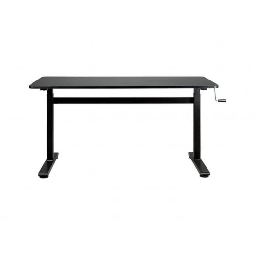 Mesa de altura ajustable, escritorio portátil con ruedas de altura  ajustable, mesa de sofá ajustable (color negro, tamaño: 15.7 x 23.6