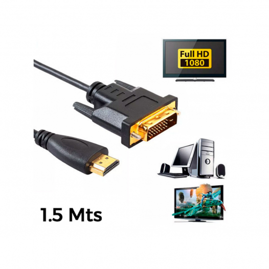 Manhattan Cable HDMI a DVI-D 24+1, 1.8m  Precio Guatemala - Kemik  Guatemala - Compra en línea fácil