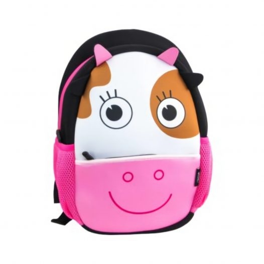 Mochila preescolar de textura de vaca rosa para niños niñas Kindergarten  mochila niño escolar mochilas, talla única , Textura de vaca rosa