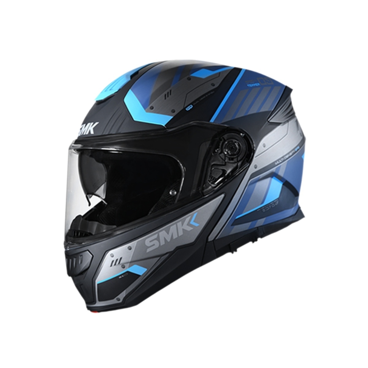 Casco Modular Gullwing SMK Kresto Azul Mate - Motofusión