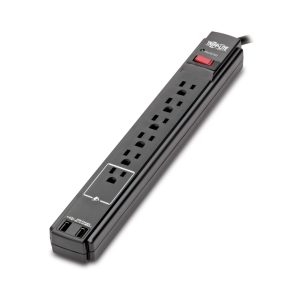 XENON Regleta de alimentación inteligente – Protector de sobretensiones con  4 salidas de CA controladas individualmente y 4 puertos USB, compatible