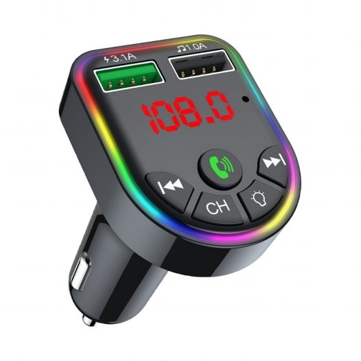 Transmisor F5 Bluetooth para Carro RGB