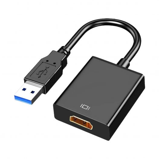 Adaptador con Extensión 2 en 1 (HDMI y USB Macho-Hembra