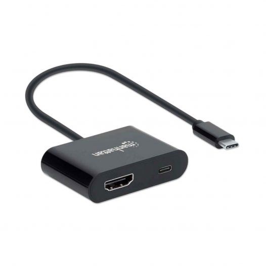 Manhattan Adaptador de USB-A a USB-C Negro  Precio Guatemala - Kemik  Guatemala - Compra en línea fácil