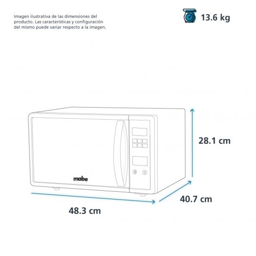 Horno microondas de 0.7 pies cúbicos  Precio Guatemala - Kemik Guatemala -  Compra en línea fácil