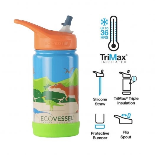 Ecovessel 12oz Frost Insulated Stainless Steel Kids' Water Bottle