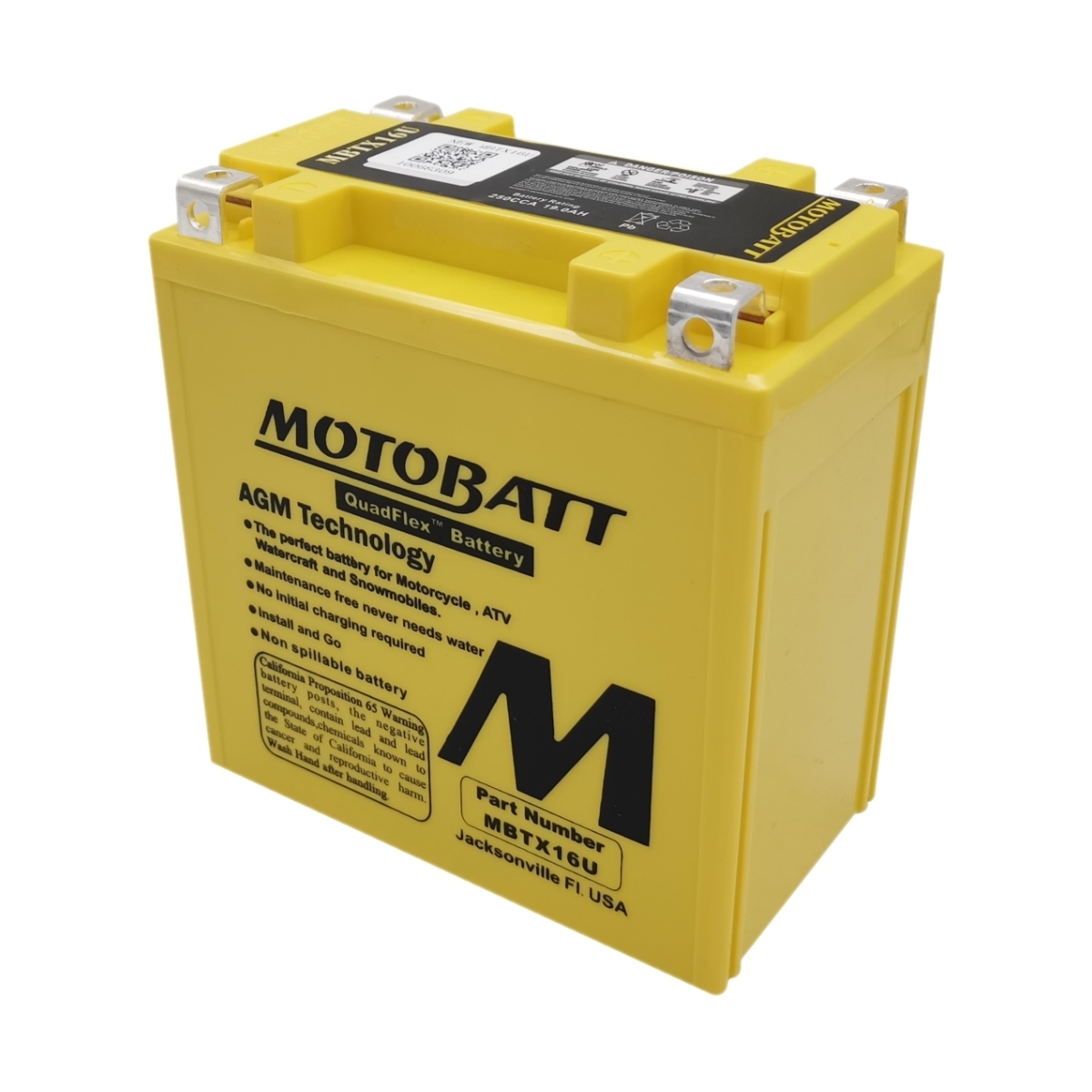 Motobatt Batería Para Moto 12v 19ah Agm Precio Guatemala