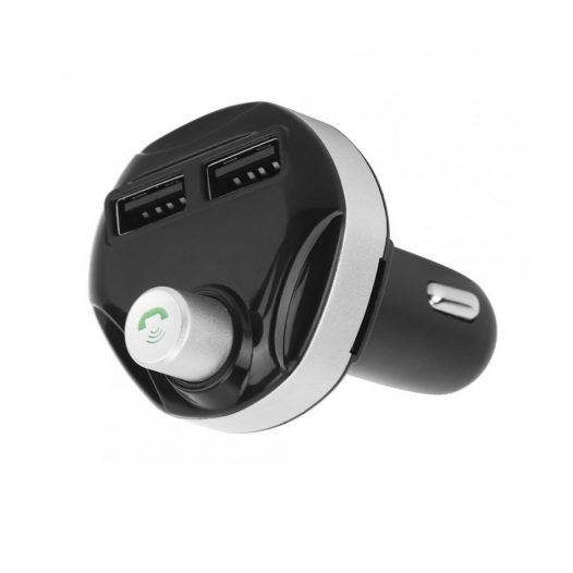 VR-robot Transmisor FM Bluetooth para coche, adaptador de radio FM  Bluetooth inalámbrico kit de coche con llamadas manos libres y 2 puertos  cargador