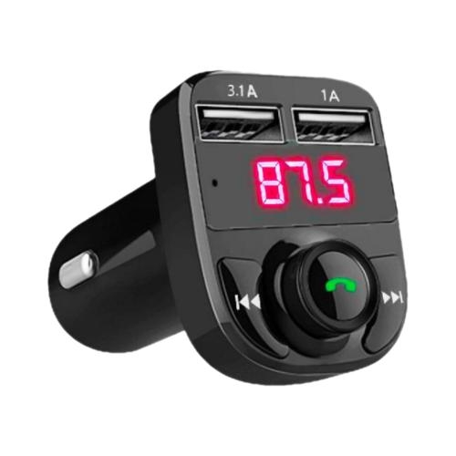 MEIDI Transmisor FM Bluetooth para coche, adaptador inalámbrico de radio de  coche con control remoto, llamada manos libres/reproductor de música