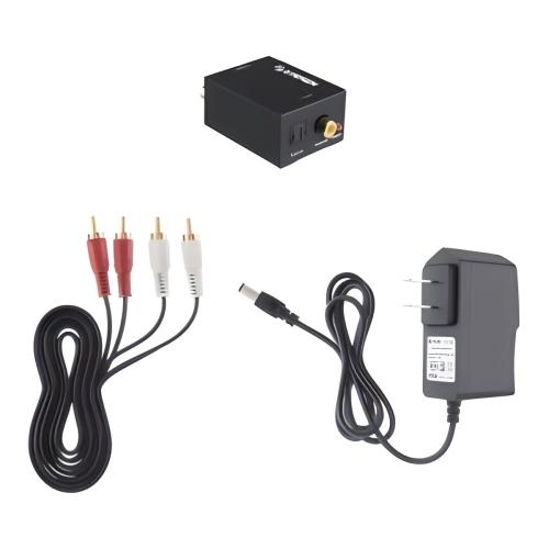 Convertidor de audio digital a analógico con cable óptico de Sunnimix