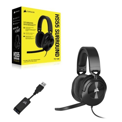 Corsair Raptor HS30 Auriculares Diadema Conector de 3,5 mm Negro, Rojo