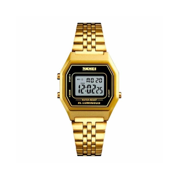 Reloj Skmei 1428 Oro Digital Y Analógico Sumergible Hombre