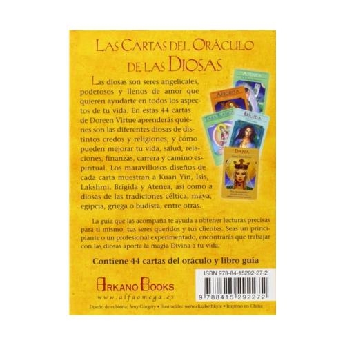LIBRO GUIA PARA LAS CARTAS DEL ORACULO DE LAS DIOSAS. 44 CARTAS