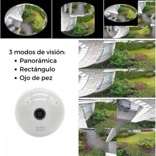 Foco Cámara de Vigilancia Espía 360°  Precio Guatemala - Kemik Guatemala -  Compra en línea fácil