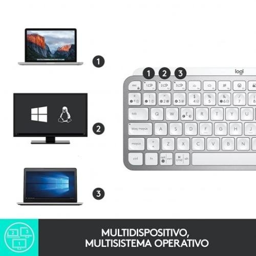 Teclado Inalámbrico Logitech MX Keys RF + Bluetooth Español
