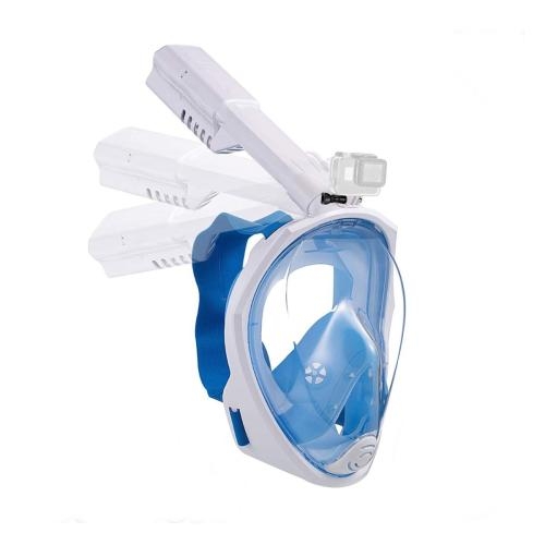 Máscara de Snorkel,180° Vista Máscara de Buceo con diseño panorámico de  Cara Completa Cámara Deportiva Compatible Máscara de Buceo con tecnología