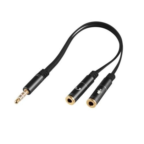 Cable de audio de 2 x 3.5 mm macho estéreo a 3.5 mm hembra TRRS - Guatemala