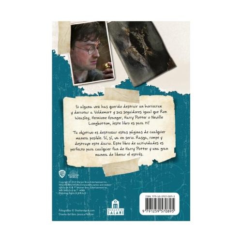 Harry Potter Destroza Este Horrocrux ¡Rasga, rompe y destruye este diario!