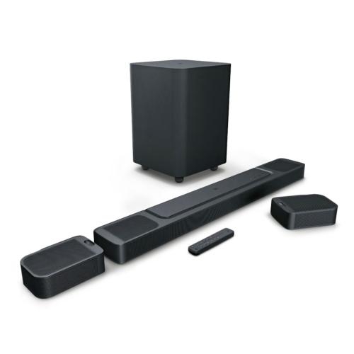  JBL Sistema de barra de sonido de 2.1 canales de 300 W con  subwoofer inalámbrico de 6-1/2 pulgadas, color negro (renovado) :  Electrónica