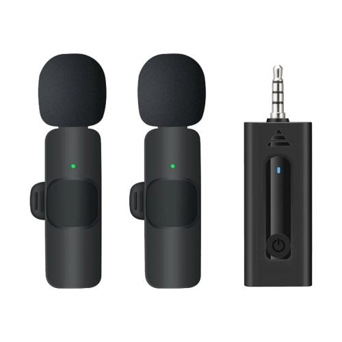 Kit 2 Microfonos Inalambrico Solapa 3.5 Camara Celular Pc
