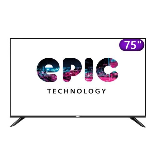 Televisor de 75″ Led Smart 4K, 3840 x 2160 Android 11.0  EPIC75SMA4K –  957227 – Electrónica Panamericana Guatemala