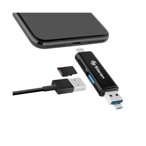 Adaptador OTG USB-C a USB-A 3.0 Negro  Precio Guatemala - Kemik Guatemala  - Compra en línea fácil