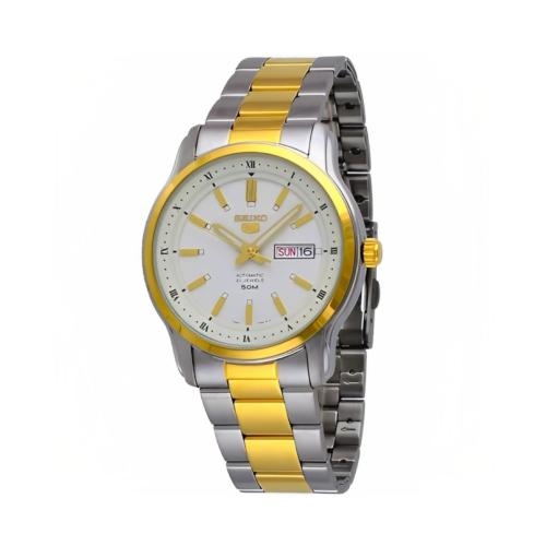 SEIKO Reloj Anal gico para Hombre SNKP14K1 Plateado con Dorado