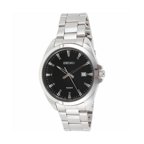 SEIKO Reloj An logo para Hombre SUR209P1 Plateado con Negro