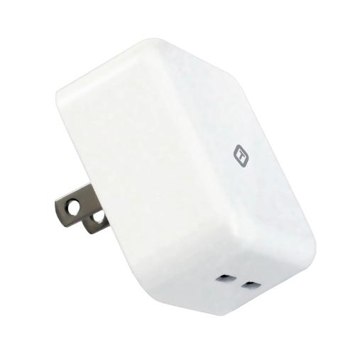 CARGADOR DOBLE USB/USB C 20W BA56A BLANCO