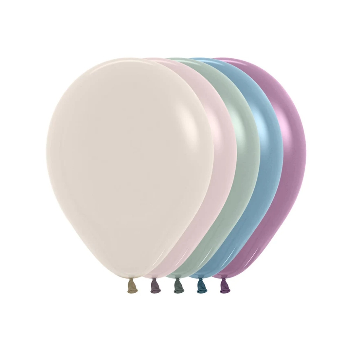 Pack 5 globos 46cm, Surtidos color pastel I – Let's Dream