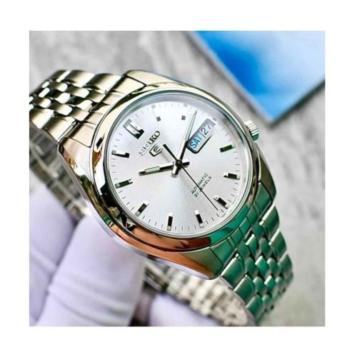 Seiko Reloj de Acero Inoxidable para Hombre SNK355K1 Plateado