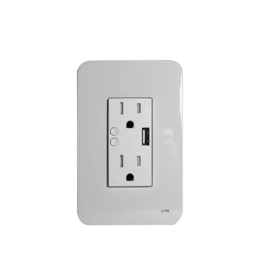 Tomacorriente inteligente Wifi de Pared enchufe puerto USB