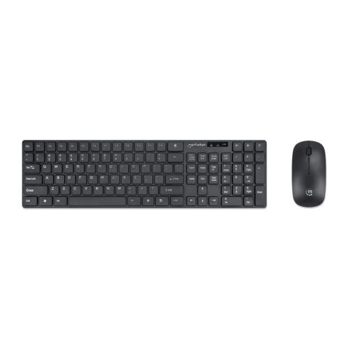 Gembird KBS-ECLIPSE-M500-ES teclado Ratón incluido USB + Bluetooth QWERTY  Inglés Negro