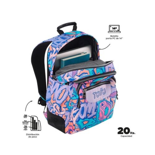 Mochilas para Mujer Porta PC Adelaide 3 - Totto-2018